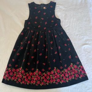 Vintage Gymboree Black Flower Dress